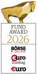 Ratingsiegel für den Fund Award 2025 von EURO und Börse online